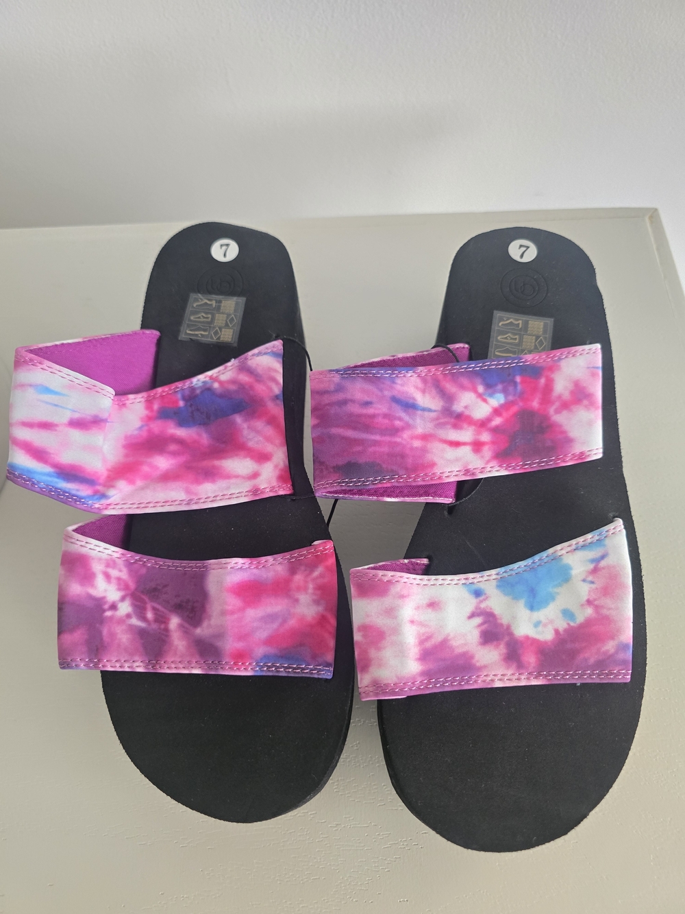 Urban Outfitters Ava Tie-Dye Neoprene Platform Sandals - Picture 2 of 6